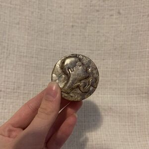 Vintage Mini Zodiac Aquarius Trinket Box Year Of The Water Bearer‎ Marble India